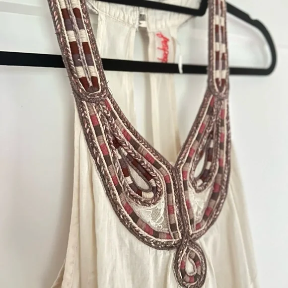 RARE VINTAGE FREE PEOPLE mini dress size XS LIKE NEW - Picture 2 of 10